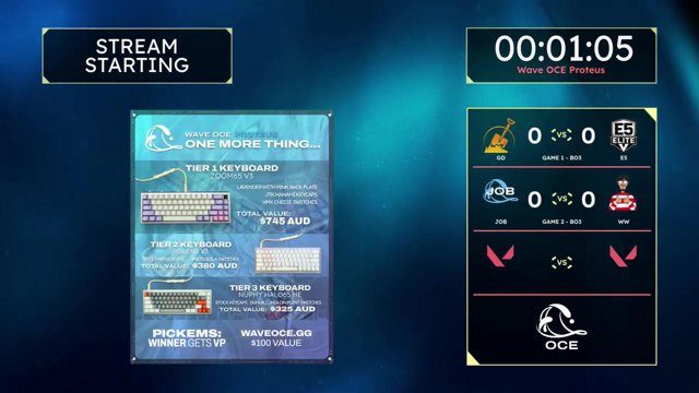 Proteus Playoffs — Upper Round 1 — Wave OCE broadcast still